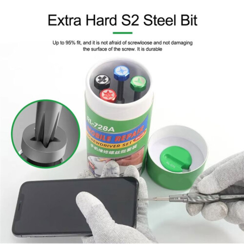 2D Sturdy Repair Screwdriver Set for Laptop Strong Magnetic Bolt Driver Tools 2