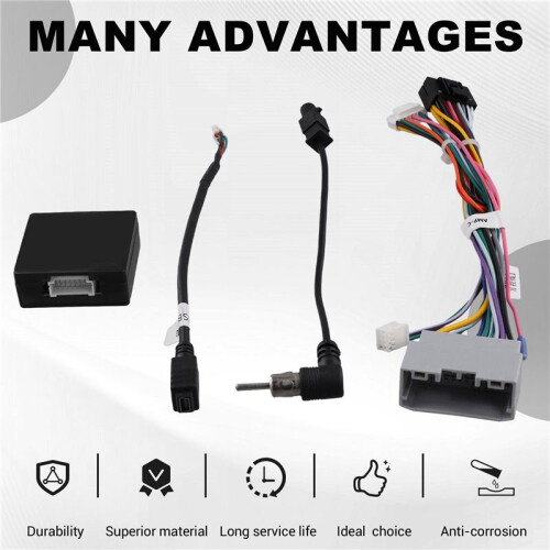 16 Pin Car Android Stereo Wiring Harness Adapter Protocol Box CAN Bus Decoder for  Compass  2011-2017