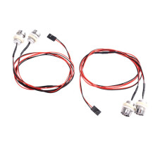 2 Stück 2LED LED Scheinwerfer Rücklicht 8mm für Hsp Redcat Rc4wd für für Axial Scx10 D90 RC Auto Crawler Weiß
