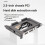Suporte para Rack Móvel com Slot PCI, HDD SSD  de 2,5 Polegadas para Slot de Expansão de PC, Conector SATA3 de 6 Gbps, Hot Swap 5