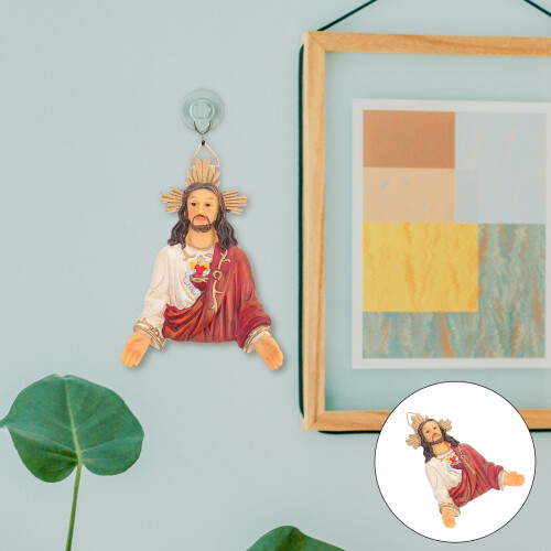 Resin Jesus Statue Multi-Color 6.5 Inches