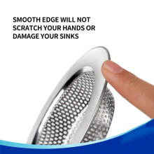 Kitchen Sink Strainer, Stainless Steel Sink Drain Strainer, Dishwasher Safe