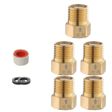 Check Valve Household Bathroom Angle Valve Anti-Backflow and Anti-Toilet Backflow Adapter Check Valve Copper Color