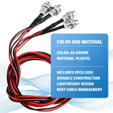 2 Pz 4LED Fari LED Luce Posteriore per Hsp Redcat Rc4wd per per Axial Scx10 D90 Hpi RC Car Crawler Blu