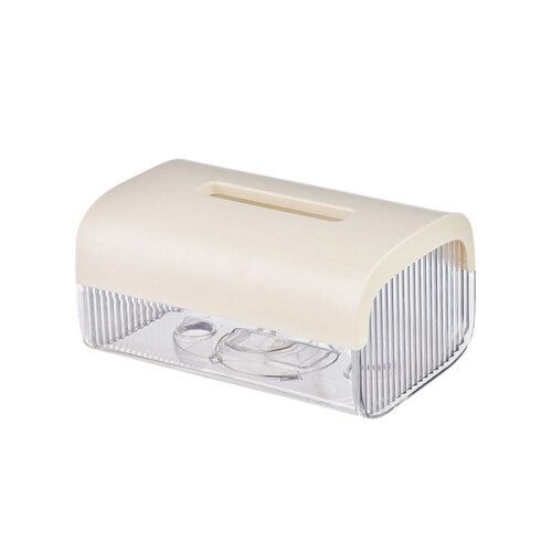 Transparent Tissue Box Wall-Mounted Non-Perforated Storage