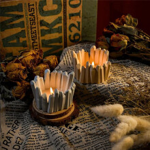 DIY Glue Mold Crystal Candle Holder Cement Silicone Mold Aromatherapy Candle Ornament Plaster Mold