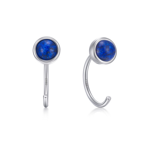 925 Sterling Silver Half Hoop Earrings Hypoallergenic