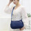 Women's Dark Blue Shoulder Bag 1 Pack Machine Washable 2