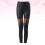 High Waisted Lace Panel Leggings Women Slimming Polyester 1 7
