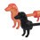 Dachshund Paper Towel Holder Black 3D Printed 8