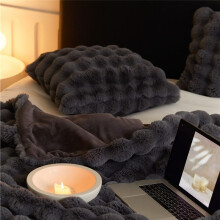 Soft Coral Flannel Plush Blanket - Warm, Cozy Throw for Sofa, Bed, Office Nap, Air Conditioning Shawl, Small Size B