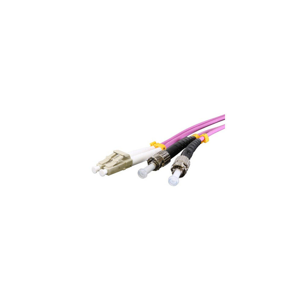 Cablenet 10M Om3 50/125 Lc-St Duplex Violet Lsoh Fibre Patch Lead 5056750338745