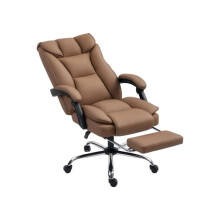 155 Reclining Faux Leather Swivel Office Chair - Brown