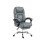 Faux Leather Reclining Office Chair, with Footrest - Grey 1