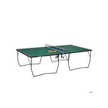 9FT Folding Tennis Table, with 8 Wheels, for Indoor Use, Green