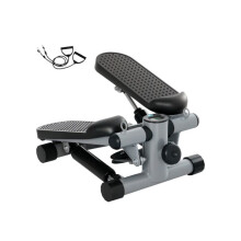 Mini Stepper, Compact Step Machine Exerciser for Home Workouts, with Resistance Bands, LCD Monitor, Non-Slip Pedals