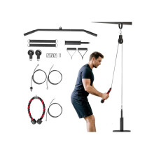 Weight Pulley System, Cable Pulley System for Home Gym, Cable Machine LAT Pull Down Attachment for Biceps Curl, Tricep, Arm Workouts