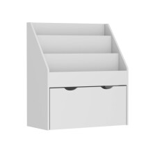 Bookcase for Kids with Shelves, Drawer, Bookcase for Bedroom, Playroom, Grey