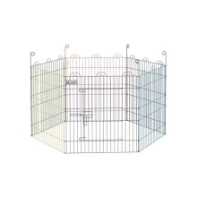 Pet Playpen Crate, with Six Panels, Door, for Indoors and Outdoors
