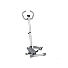 Adjustable Torque Stepper Aerobic Abdominal Training Fitness Equipment With LCD Display in White and Grey