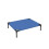 Raised Dog Bed Cat Elevated Lifted Portable Camping w/ Metal Frame Blue (Medium) 1