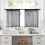 Sheer Curtains Clear Acrylic Rod Compatible 2-Pack 132x46cm 4