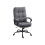 Double Padded Linen-Look Office Chair - Charcoal Grey 1