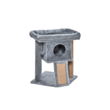Cat Tree Tower for Indoor Cats Cat Scratching Post Climbing Activity Centre with Jute Scratching Pad, Toy Ball, Cat House - Grey