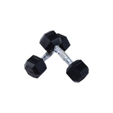 2x6kg Hex Dumbbells Set Rubber Dumbbells Weight Lifting Equipment Fitness Home Gym