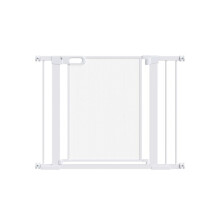 Pet Safety Gate, for Doorways, Staircases, Hallways, with Extensions Kit, 75-103cm - White