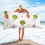Tropical Beach Towel Ultra-fine Fiber Rectangular 1