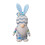 Easter Bunny Plush Decor Blue Pink 2 pcs 2