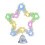 Christmas Tree Topper Tinsel Star 10 Inch 5