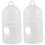 Topbathy Bird Water Feeder Plastic 2-Set White 3
