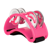Foot Tambourine with Stainless Steel Jingles and Elastic