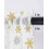 Christmas Snowflake Sheer Curtains Yellow White 2 Panels 6