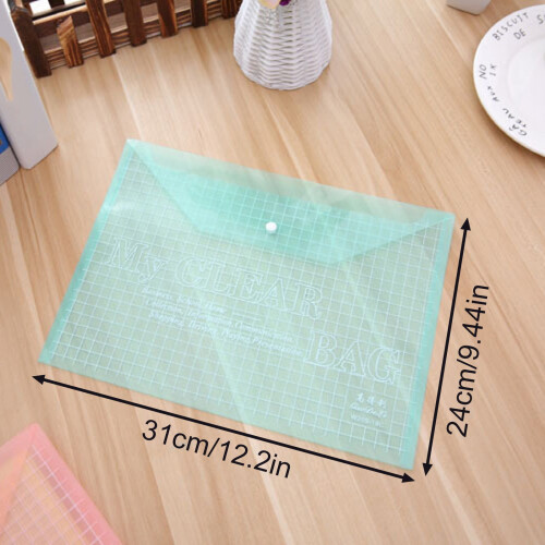 A4 Transparent File Pouch Organizer Thickened Plastic 5 2