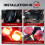 Wireless LED Trailer Lights Magnetic Kit 24V Rechargeable 1 4