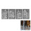 White Christmas Window Clings Winter Glass Decals 8 Sheets 7