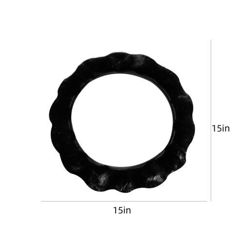 Plush Car Steering Wheel Cover Universal 38 cm 2