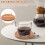 Wood Cup Holder Set with Organizer Rack 12 pcs 4