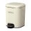 Pedal Trash Can Beige Large Capacity Step-On Garbage Bin 2