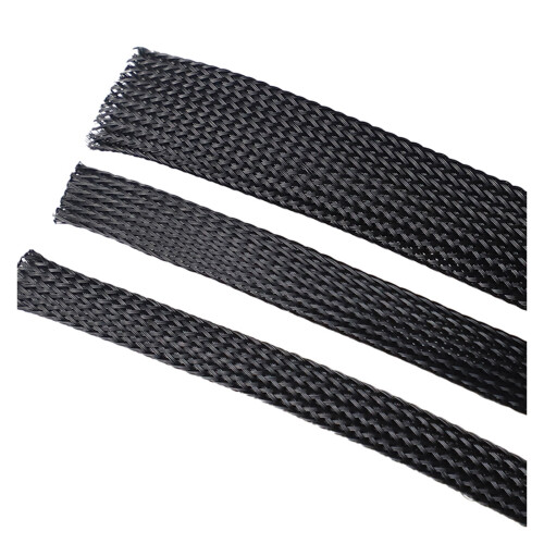 Black PET Insulated Braid Sleeve for Cable Protection 2