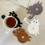 Peeking Cat Crochet Coasters Set of 4 8