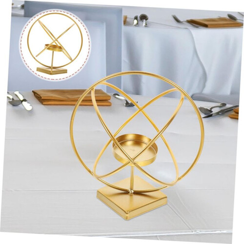 Modern Light Luxury Iron Candlestick Ornaments Decorative Candle Stand Home Romantic Dining Table 2