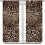 Leopard Print Curtains Brown Animal Texture 42x54 Inch 2 2