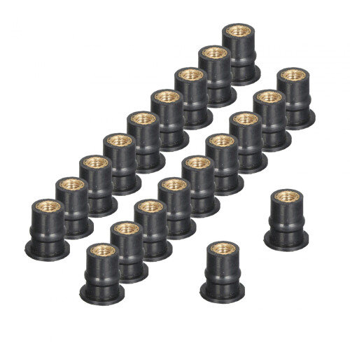Rubber Motorcycle Windshield Nuts M5 20 Pack 1