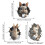 3D Removable Rabbit Wall Sticker 2PCS 3