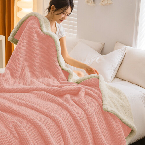 Tupukom King Size Reversible Furry Blanket 2