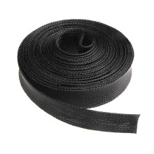 Black PET Nylon Cable Sleeve 5 Meters